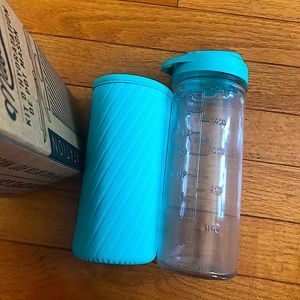 Masontops Mason Jar Hydration Set w/ Insulator in Turquoise